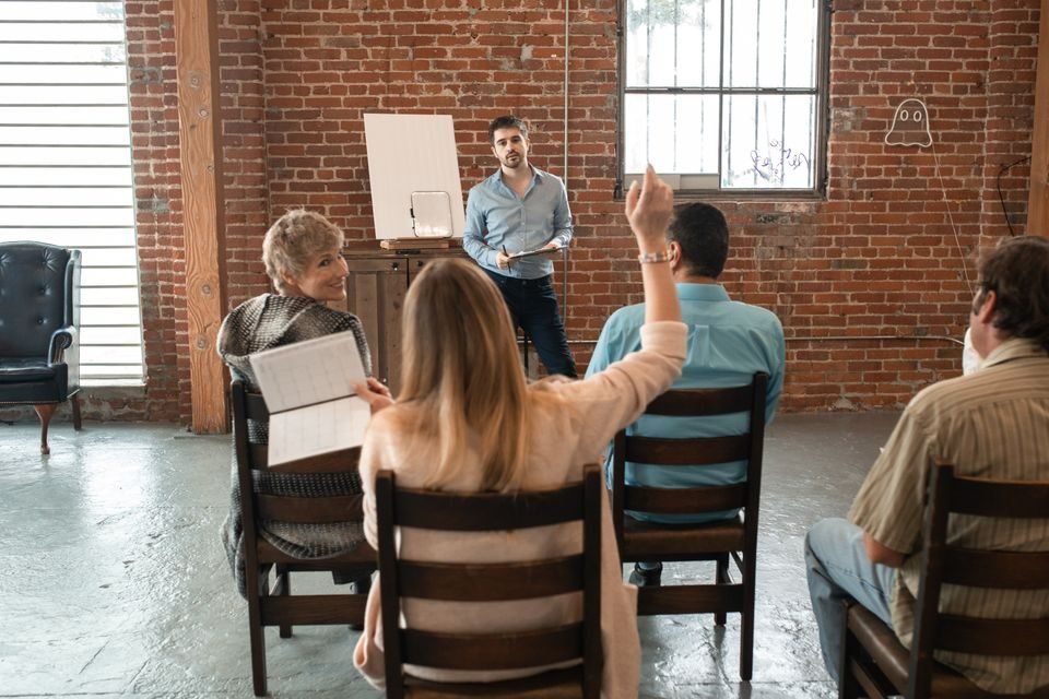 Certified medical coders in a continuing education session